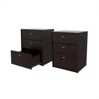 Sommier Center Combo mesas de luz squad nature wengue oferta