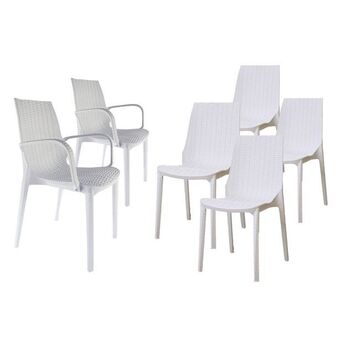 Prestigio Home combo 2 sillones + 4 sillas wicker oferta