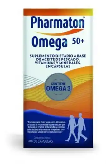 Farmacia Selma Pharmaton 50 + omega suplemento dietario x 30 capsulas oferta