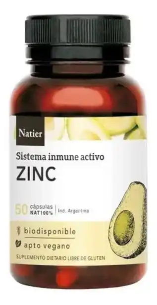 Farmacia Selma Natier zinc concentrado x 50 caps oferta