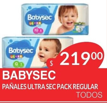 Masivos Babysec Pañales Ultra Sec Pack Regular oferta