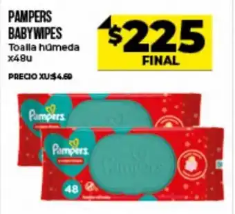 Supermayorista Vital Pampers Babywipes Toalla húmeda x 48 u oferta