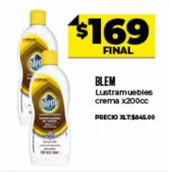 Supermayorista Vital Blem Lustramuebles crema x 200 cc oferta