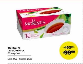 Atomo Conviene Té Negro La Morenita oferta