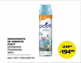Atomo Conviene Desodorante De Ambiente Poett oferta