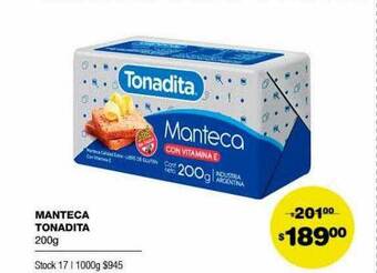 Atomo Conviene Manteca Tonadita oferta
