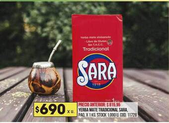 Coto Yerba Mate Tradicional Sara oferta
