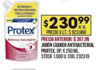 Coto Jabón Líquido Antibacterial Protex oferta