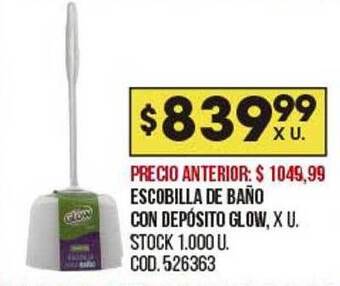 Coto Escobilla De Baño Con Depósito Glow oferta