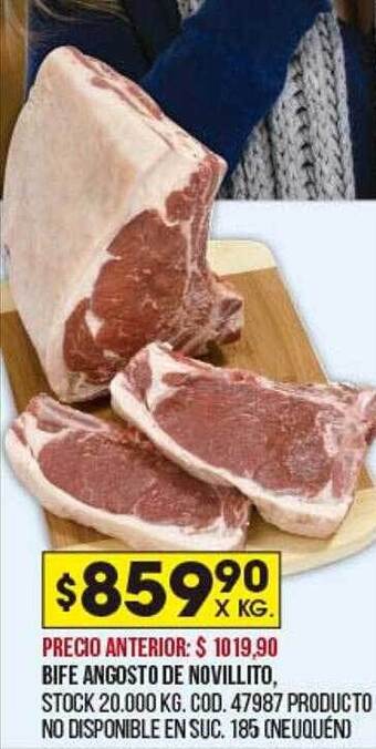 Coto Bife Angosto De Novillito oferta