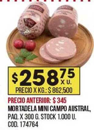 Coto Mortadela Mini Campo Austral oferta
