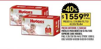 Coto Pañales Para Bebés Supreme Care Huggies oferta
