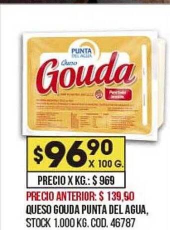 Coto Queso Gouda Punta Del Agua oferta