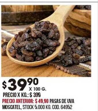 Coto Pasas De Uva Moscatel oferta