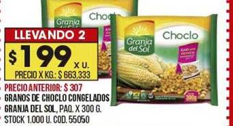 Coto Granos De Choclo Congelados Granja Del Sol oferta