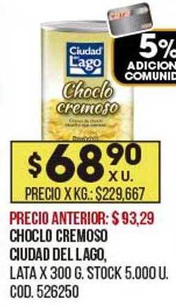 Coto Choclo Cremoso Ciudad Del Lago oferta