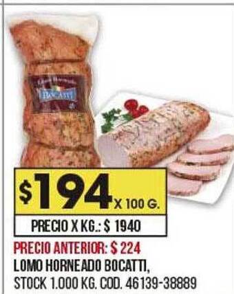 Coto Lomo Horneado Bocatti oferta