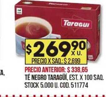 Coto Té Negro Taragüi oferta