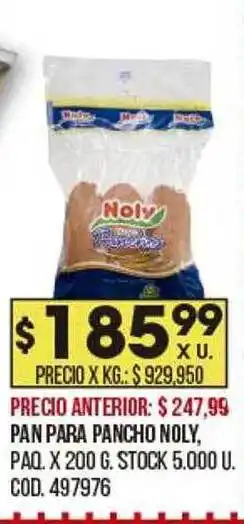 Coto Pan Para Pancho Noly oferta