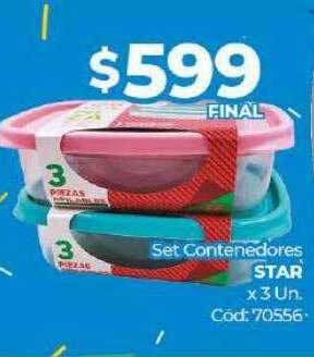Diarco Set Contenedores Star oferta