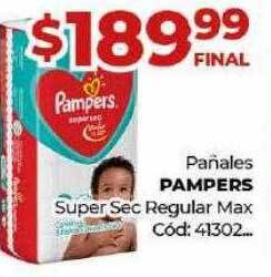 Diarco Pañales Pampers Super Sec Regular Max oferta
