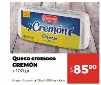 Disco Queso Cremoso Cremón oferta