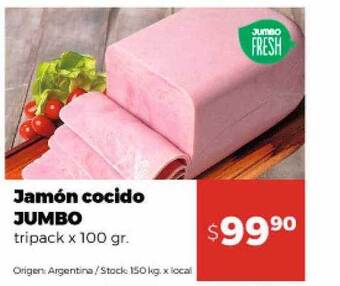 Disco Jamón Cocido Jumbo Tripack oferta