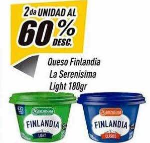 Supermercados Comodin Queso Finlandia La Serenisima Light 180gr oferta