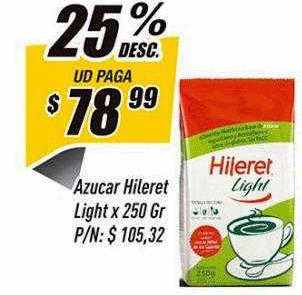 Supermercados Comodin Azucar Hileret Light oferta