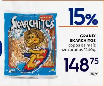 Supermercados Monarca Granix Skarchitos Copos De Maíz Azucarados oferta