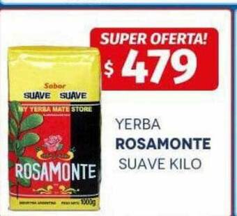 Yaguane Supermercados Yerba Rosamonte Suave oferta