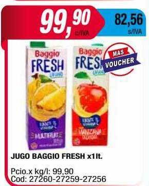 Maxiconsumo Jugo Baggio Fresh oferta