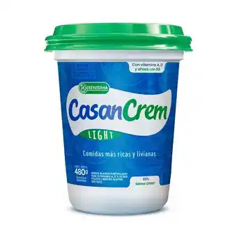 Carrefour Queso crema casancrem light pote 480 g. oferta