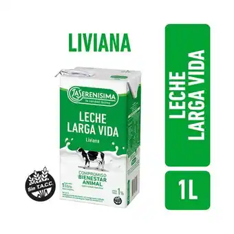Carrefour Leche descremada 1 uat liviana la serenísima 1 l. oferta