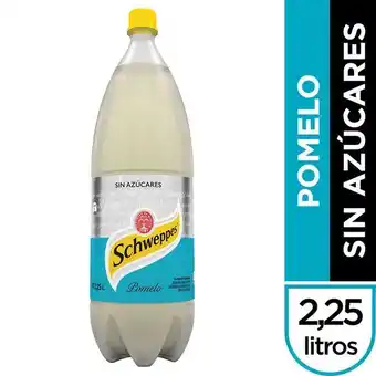 Carrefour Gaseosa schweppes sin azúcar pomelo 2.25 l. oferta