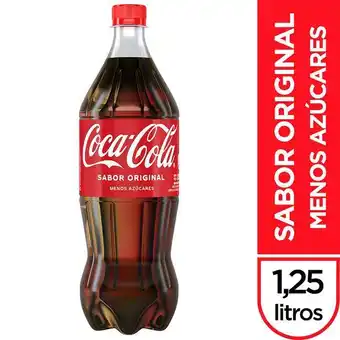 Carrefour Gaseosa coca cola sabor original 1.25 l. oferta