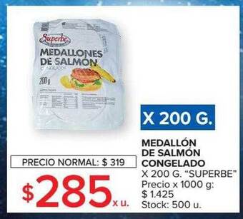 Carrefour Medallón De Salmón Congelado oferta