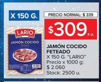 Carrefour Jamón Cocido Feteado oferta