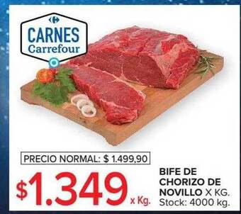 Carrefour Bife De Chorizo De Novillo oferta