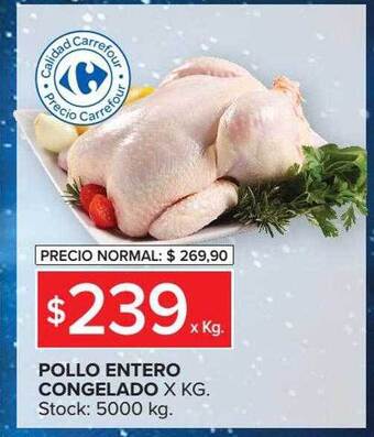 Carrefour Pollo Entero Congelado oferta