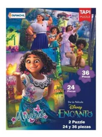 Rompecabezas puzzles 24 y 36 pzs de disney encanto den01145