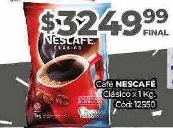 Diarco Café Nescafé Clásico oferta