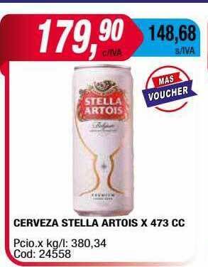 Maxiconsumo Cerveza Stella Artois oferta