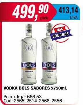 Maxiconsumo Vodka Bols Sabores oferta