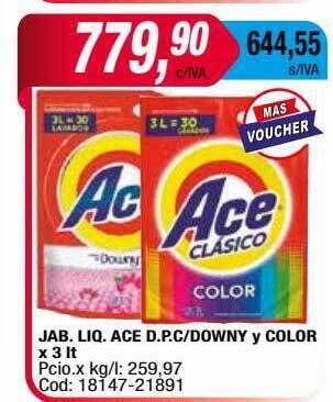 Maxiconsumo Jab. Liq Ace D.p.c.-downy Y Color oferta