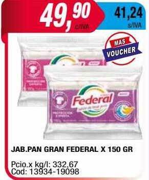 Maxiconsumo Jab.pan Gran Federal oferta