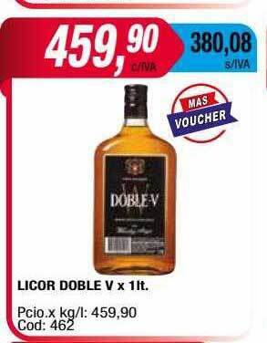 Maxiconsumo Licor Doble V oferta