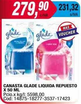 Maxiconsumo Canasta Glade Liquida Repuesto oferta