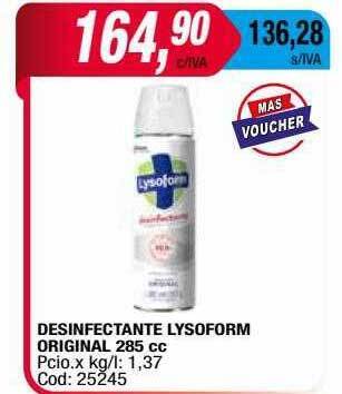 Maxiconsumo Desinfectante Lysoform Original oferta