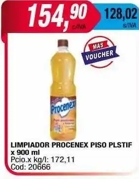 Maxiconsumo Limpiador Procenex Piso Plstif oferta